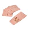 Precio de Fábrica Microfibra de Alta Calidad Raya Horizontal Joyería Anillo Aretes Colgante Collar Pulsera Gema Bolsa de Almacenamiento de Joyería