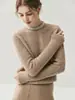 Novedad Otoño/Invierno 2026: Cuello de Perlas Hecho a Mano Suave Cachemir para Bebé Camiseta Base de Punto Cuello Redondo para Mujer