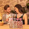 Nueva bolsa de embalaje de dulces para el Día de San Valentín múltiples imágenes de amor boca plana opp bolsa de regalo de dulces de celofán para el Día de San Valentín
