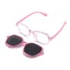 Moda novo conjunto de clipes de fivela para óculos de sol infantis óculos polarizados anti-ultravioleta óculos planos de dupla finalidade JC7363