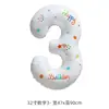 Globos de número de papel de aluminio blanco con estampado estilo Ins para decoración de escena de fiesta al aire libre de primer cumpleaños, accesorios para fotos