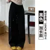 Pantalones de Trabajo Bordados Blancos para Mujer, Verano Delgados de Cintura Alta Adelgazantes Holgados de Pierna Ancha, Casual Pequeños de Secado Rápido para Senderismo