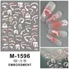 Pegatinas 5D en Relieve para Uñas Año Nuevo 2024 Dragón Chino Tótem Danza del León Fortuna Mahjong Calcomanías Adhesivas para Uñas