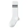 Calcetines para niñas verano finos algodón 100% algodón deportivos niños estilo universitario calcetines de media pantorrilla sin costuras tubo largo estudiantes