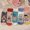 Calcetines mujer otoño e invierno nuevos calcetines de tubo de dibujos animados calcetines de panda lindos calcetines de algodón para dama fabricantes venta al por mayor