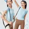 Nuevas camisetas de fitness para mujer, camisetas de running de secado rápido, camisetas deportivas, ropa de entrenamiento para yoga y Pilates, ropa de verano de manga corta
