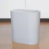 2026 nuevo modelo bote de basura doméstico engrosado resistente a caídas sala de estar cocina baño hueco tipo prensa tapa abatible bote de basura