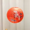 Lanternas de Papel Estilo Chinês para Decoração de Cenas Externas, Abajures Impressos Tradicionais, Lanternas para Preparo de Chá em Casas de Chá, Enfeites Pendurados