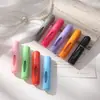 En stock atomizador de perfume de 5 ml fondo de plástico llenado directo botella con auto-bomba color caramelo botella de perfume tipo prensa