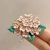Broche de Hortênsia para Mulheres, Acessório de Moda de Luxo de Alta Qualidade, Fivela de Cintura Anti-Exposição, Broche Decorativo