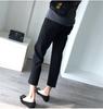 Pantalones de traje Mujer 2 023 pantalones de primavera versión coreana de estudiantes holgados cintura elástica pantalones rectos pantalones de tubo de humo leggings modernos