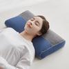Travesseiro de algodão tricotado estéreo sem estampa estilo japonês, núcleo de travesseiro de pescoço respirável e absorvente de suor, removível e lavável, estilo de combinação de cores em lote