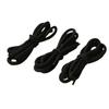 Cuerda de cintura de poliéster negro cifrada 32 lingotes 1.3 m cuerda para sombrero cuerda para suéter cuerda para ropa cabeza de plástico cabeza de metal cuerda de cintura