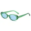 Gafas de Sol Retro Ovaladas de Marco Pequeño con Personalidad de Venta Caliente Transfronteriza Artículo Popular de Celebridad de Internet Xi Yin Europeas y Americanas Amazon
