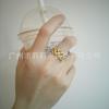 Reloj Europeo y Americano de Acero de Titanio Chapado en Oro de 18 Quilates de Nicho con Anillo Cadena Elegante de Moda Mismo Anillo R204076