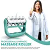 Masajeador de piernas de rodillo pequeño de mano, masajeador manual de hombros, cuello y espalda para reducción de grasa y estimulación de meridianos