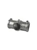Conectores de Tubería de Acero de 20/25/32 mm Base de Aleación de Aluminio de 6 Puntas Unión de Tubería Redonda Abrazaderas para Tubería Galvanizada de 1 pulgada en T