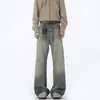 Ropa para Hombre Maple House / Nueva Colección Otoño: Jeans Versátiles de Peso Pesado Estilo Callejero Americano, Largo hasta el Suelo, para Hombres y Mujeres, Corte Holgado, Ligeramente Acampanados
