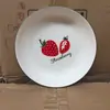 Venta al por mayor de fábrica Plato de cerámica de 8 pulgadas Plato para frutas Plato de cena Plato para el hogar Uso diario Cerámica Hotel Restaurante Puesto callejero Mercado nocturno