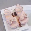 Sandalias de Princesa para Niñas 2026 Verano de Moda Sandalias de Moda para Niñas de Comercio Exterior Lazo Sandalias Casuales para Niñas Pequeñas