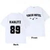 Camiseta con Estampado Gráfico de la Banda de Rock Tokio Hotel Kaulitz 180G Transfronteriza