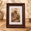 Marco de fotos vacío vintage para montaje, marco de fotos de imitación madera para colgar en la pared, acuarela 4k8k, boceto infantil, pintura al óleo, rompecabezas, papel A3A4