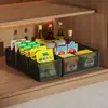 Prateleira de Armazenamento de Temperos de Cozinha Multifuncional para Casa Sala de Estar Cozinha Compartimento de Temperos Caixa de Armazenamento de Temperos e Lanches para Bancada