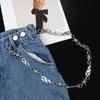 Joyería Explosiones Transfronterizas Punk Llama Espina Hierro Cadena para Pantalones Metal Cadena para Pantalones Decoración Espina Cadena para Cintura Moda Nacional Hip Hop