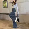 Jeans Acampanados Fluidos Estilo Nuevo Invierno 2025 para Mujer, de Cintura Alta, Adelgazantes, Aptos para Personas Petitas, Moldeadores de Piernas, Pantalones Acampanados Versátiles