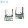 Cabezal de carga USB TIPO C 24P-F base hembra placa de cinturón de remache 6 núcleos cinturón de carga datos cinta negra resorte