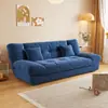 Sofá cama de doble uso sofá nube para sala de estar, apartamento pequeño, casa de alquiler, sofá de tela, sofá plegable de línea recta