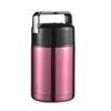 Termo Grande de 800/1000ML para Comida de Acero Inoxidable 304 Contenedor de Comida Aislado Taza Aislada Portátil para Cocinar a Fuego Lento, Avena y Llevar el Almuerzo
