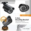 Venta Caliente Transfronteriza 50 Tamaño Pequeño con Soporte 4 Millones 4Mp Cámara de Red de Alta Definición Exterior Impermeable Visión Nocturna Infrarroja