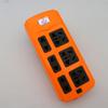 Toma de corriente de plástico naranja Yu Lixing para el hogar, 21 orificios, de alta potencia, ingeniería, revestimiento verde, poroso, gran cableado.