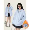 Chamarra con Capucha para Mujer, Nuevo Estilo Otoño 2026, Corte Holgado, Sudadera con Capucha para Primavera y Otoño, Estilo Relajado, Estilo Coreano, Ropa de Mujer Jimo Shandong