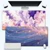 Hermoso Mouse Pad de Escritorio de Gasa Starlight, Transferencia Térmica de Alta Definición, Resistente al Desgaste, Antideslizante, Alfombrilla Grande para Escritorio, Admite Diseños Personalizados