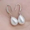 Joias Transfronteiriças Desejo Amazon Aliexpress Pingente Gota de Água Brincos Pérola Oval Brincos de Noiva Brincos