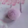 Accesorios Pequeños de Bola de Pelo DIY Bolsa Colgante de Bola de Pelo de Conejo Rex Imitación Ropa Zapatos y Sombreros Accesorios de Bola de Pelo de Conejo Imitación