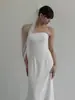Vestido de Noche Sin Tirantes Sirena Negro Estilo Coreano Simple de Gama Alta Elegante Banquete Cumpleaños Adelgazante Estilo Mori Ligero Vestido de Novia para Mujer