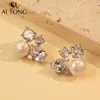 Pendientes Suaves Vintage Estilo Francés Nicho Ins Temperamento Pendientes de Gama Alta Moda Exquisita Pendientes Versátiles