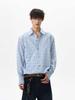 Camisa de Manga Larga Estilo Perezoso Street Cleanfit Retro Americano Unisex Versátil Suelta Base Chaqueta