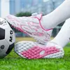 Fábrica de Origem de Quanzhou Atacado Chuteiras de Futebol Infantis Unissex Sapatos de Futebol Esportivos Sapatos de Treinamento para Partidas de Futebol de Alunos do Ensino Fundamental