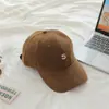 Boné de Beisebol Escovado Estilo Coreano Unissex Tendência Bordado de Letra Moda Simples Aba Larga Atacado