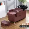 Cama de Lavado Semi-Reclinable para Salones de Belleza, Cama de Lavado Estilo Europeo para Peluquerías, Popular en Salones de Belleza