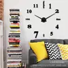 Relógio de parede espelhado tamanho médio moda simples sala de estar escritório relógio de parede criativo relógio de parede diy venda direta da fábrica