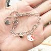 2023 caricatura Sanrio Bell pulsera de pareja novias regalo estudiante pulsera Pacha dog pulsera ajustable