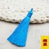 8cm Super Curto Gordinho Recém-Chegado Borla com Espiral Pura Feita à Mão Exclusivo Nó Chinês Pingente de Espiga de Rayon Bigodes