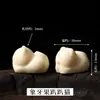 Peça de escultura em noz de marfim Pixiu leão desperto contas de barril Wengwan pulseira colar joias DIY feitas à mão acessórios vendas diretas de fábrica