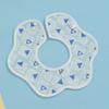 Babadores de Bebê Impermeáveis Gaze Toalha de Saliva Babador de Algodão Puro Babador de Saliva para Recém-Nascido Babador Pétala Anti-Vômito Primavera e Verão