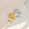 Europa e Estados Unidos Broche de anjinho girassol criativo transfronteiriço simples liso doce plissado águia pino de aço inoxidável